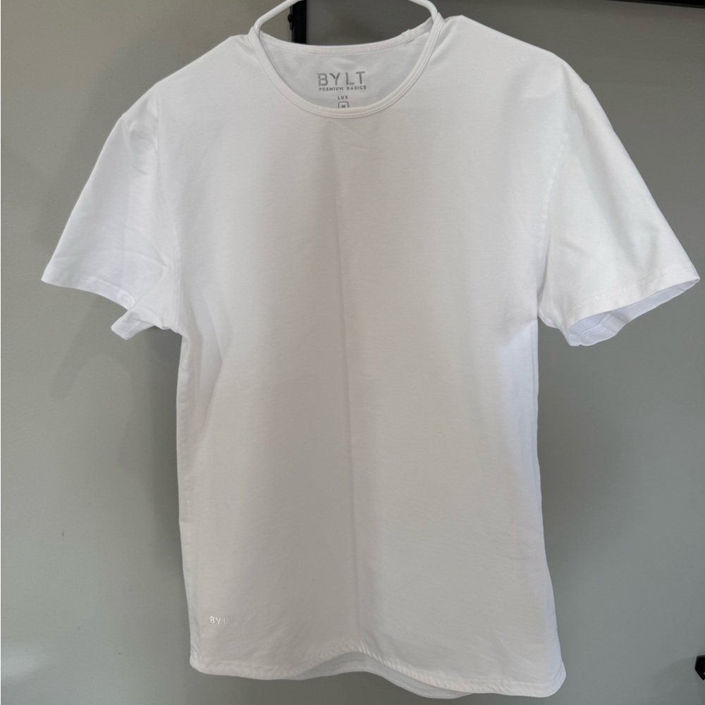 BYLT Drop Cut White Tee